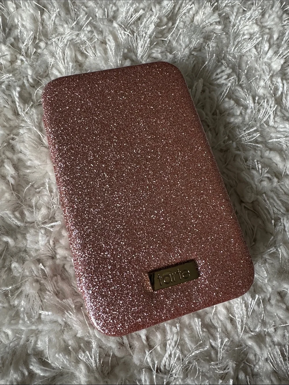 tarte Sparkling Rose Gold Glitter Case/Wallet